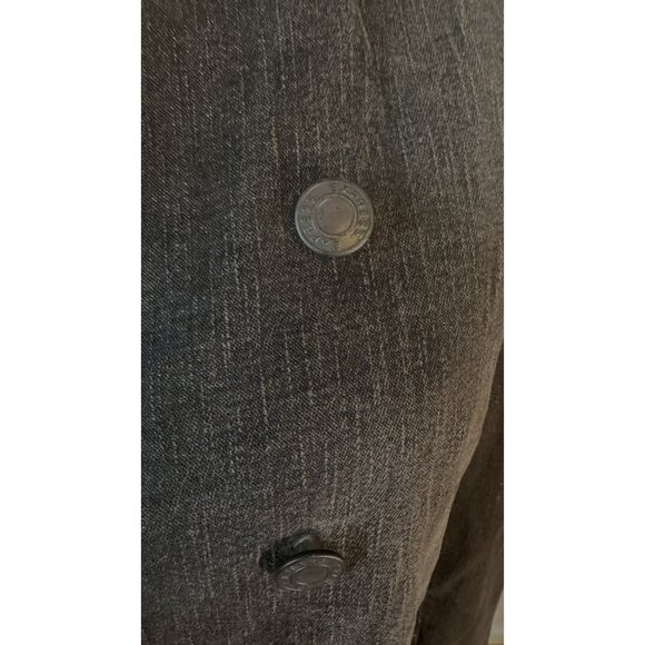 2/$30 Express Size 7/8 Black Denim Jacket With Lace Cuffs & Collar - Picture 7 of 16